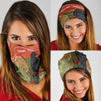 Personalised Australia Banksia And Black Cockatoo Neck Gaiter Aboriginal Art - Aussie Hoodie