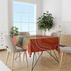 Personalised Australia Banksia And Black Cockatoo Tablecloth Aboriginal Art