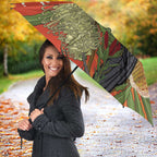 Personalised Australia Banksia And Black Cockatoo Umbrella Aboriginal Art - Aussie Hoodie