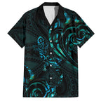 New Zealand Skink Family Matching Puletasi and Hawaiian Shirt Aotearoa Maori Mix Paua Shell