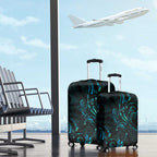 New Zealand Skink Luggage Cover Aotearoa Maori Mix Paua Shell
