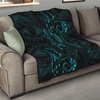 New Zealand Skink Quilt Aotearoa Maori Mix Paua Shell