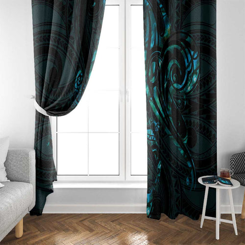 New Zealand Skink Window Curtain Aotearoa Maori Mix Paua Shell