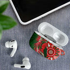 King Parrot Australia AirPods Case Bottlebrushes Aboriginal Art - Aussie Hoodie
