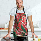 King Parrot Australia Apron Bottlebrushes Aboriginal Art - Aussie Hoodie