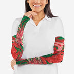 King Parrot Australia Arm Sleeves Bottlebrushes Aboriginal Art - Aussie Hoodie