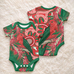 King Parrot Australia Baby Onesie Bottlebrushes Aboriginal Art