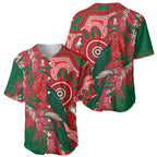 King Parrot Australia Baseball Jersey Bottlebrushes Aboriginal Art - Aussie Hoodie