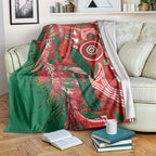King Parrot Australia Blanket Bottlebrushes Aboriginal Art - Aussie Hoodie