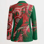 King Parrot Australia Blazer Bottlebrushes Aboriginal Art - Aussie Hoodie