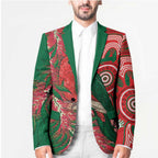 King Parrot Australia Blazer Bottlebrushes Aboriginal Art - Aussie Hoodie