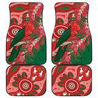 King Parrot Australia Car Mats Bottlebrushes Aboriginal Art - Aussie Hoodie