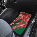 King Parrot Australia Car Mats Bottlebrushes Aboriginal Art - Aussie Hoodie