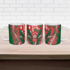 King Parrot Australia Ceramic Mug Bottlebrushes Aboriginal Art - Aussie Hoodie