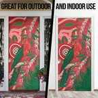 King Parrot Australia Door Cover Bottlebrushes Aboriginal Art - Aussie Hoodie