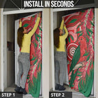 King Parrot Australia Door Cover Bottlebrushes Aboriginal Art - Aussie Hoodie