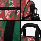 King Parrot Australia Duffle Bag Bottlebrushes Aboriginal Art
