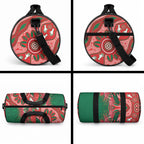 King Parrot Australia Duffle Bag Bottlebrushes Aboriginal Art