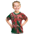 King Parrot Australia Kid T Shirt Bottlebrushes Aboriginal Art - Aussie Hoodie
