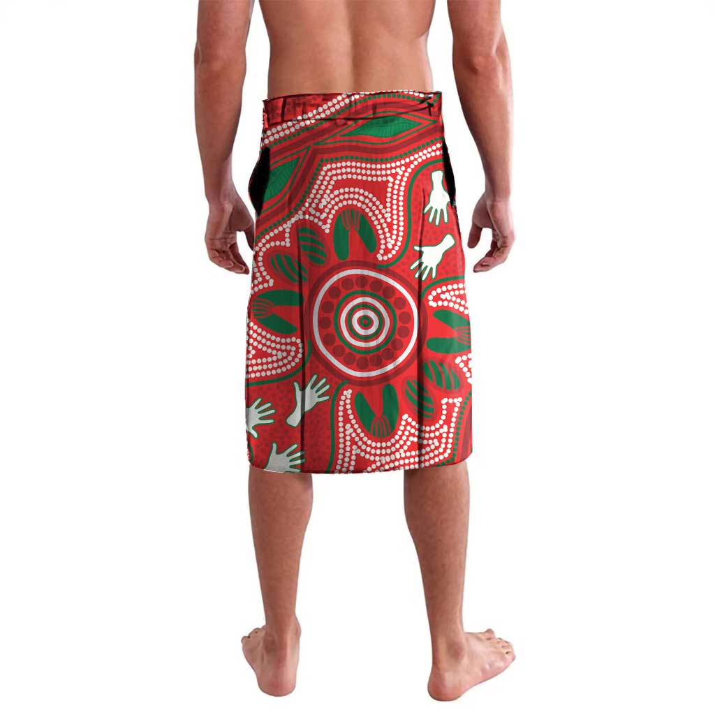 King Parrot Australia Lavalava Bottlebrushes Aboriginal Art - Aussie Hoodie