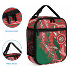 King Parrot Australia Lunch Bag Bottlebrushes Aboriginal Art