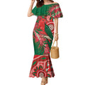 King Parrot Australia Mermaid Dress Bottlebrushes Aboriginal Art - Aussie Hoodie