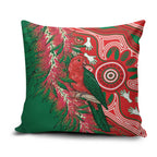 King Parrot Australia Pillow Cover Bottlebrushes Aboriginal Art - Aussie Hoodie