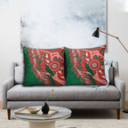 King Parrot Australia Pillow Cover Bottlebrushes Aboriginal Art - Aussie Hoodie