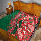 King Parrot Australia Quilt Bottlebrushes Aboriginal Art - Aussie Hoodie