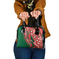 King Parrot Australia Shoulder Handbag Bottlebrushes Aboriginal Art - Aussie Hoodie