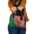 King Parrot Australia Shoulder Handbag Bottlebrushes Aboriginal Art - Aussie Hoodie