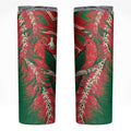 King Parrot Australia Skinny Tumbler Bottlebrushes Aboriginal Art - Aussie Hoodie