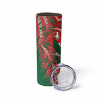 King Parrot Australia Skinny Tumbler Bottlebrushes Aboriginal Art - Aussie Hoodie