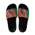 King Parrot Australia Slide Sandals Bottlebrushes Aboriginal Art - Aussie Hoodie