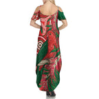 King Parrot Australia Summer Maxi Dress Bottlebrushes Aboriginal Art - Aussie Hoodie