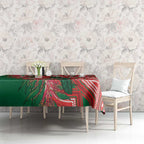 King Parrot Australia Tablecloth Bottlebrushes Aboriginal Art - Aussie Hoodie
