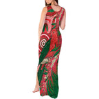 King Parrot Australia Tank Maxi Dress Bottlebrushes Aboriginal Art - Aussie Hoodie