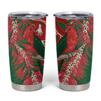 King Parrot Australia Tumbler Cup Bottlebrushes Aboriginal Art - Aussie Hoodie