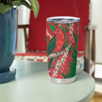 King Parrot Australia Tumbler Cup Bottlebrushes Aboriginal Art - Aussie Hoodie