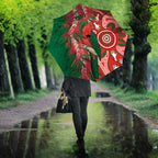 King Parrot Australia Umbrella Bottlebrushes Aboriginal Art - Aussie Hoodie