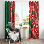 King Parrot Australia Window Curtain Bottlebrushes Aboriginal Art - Aussie Hoodie