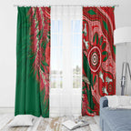 King Parrot Australia Window Curtain Bottlebrushes Aboriginal Art - Aussie Hoodie