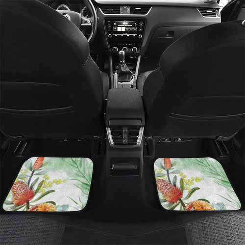 King Parrot Australia Car Mats Alisterus Scapularis Banksia Watercolor - Aussie Hoodie