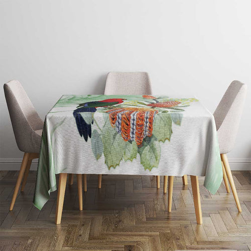 King Parrot Australia Tablecloth Alisterus Scapularis Banksia Watercolor - Aussie Hoodie