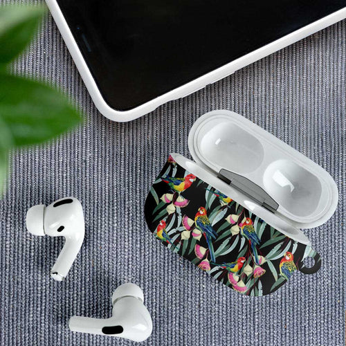 Eastern Rosella Australia AirPods Case Eucalyptus Blossom Seamless Style - Aussie Hoodie