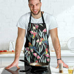 Eastern Rosella Australia Apron Eucalyptus Blossom Seamless Style - Aussie Hoodie