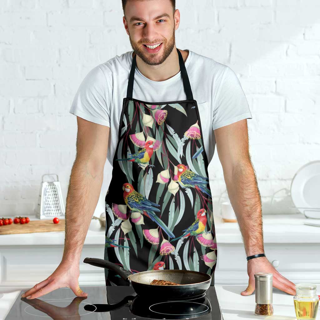 Eastern Rosella Australia Apron Eucalyptus Blossom Seamless Style - Aussie Hoodie