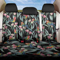 Eastern Rosella Australia Back Car Seat Cover Eucalyptus Blossom Seamless Style - Aussie Hoodie
