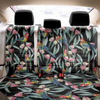 Eastern Rosella Australia Back Car Seat Cover Eucalyptus Blossom Seamless Style - Aussie Hoodie