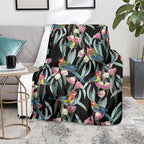 Eastern Rosella Australia Blanket Eucalyptus Blossom Seamless Style - Aussie Hoodie